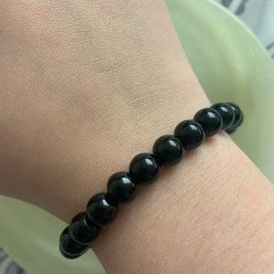 Obsidian crystal bracelet